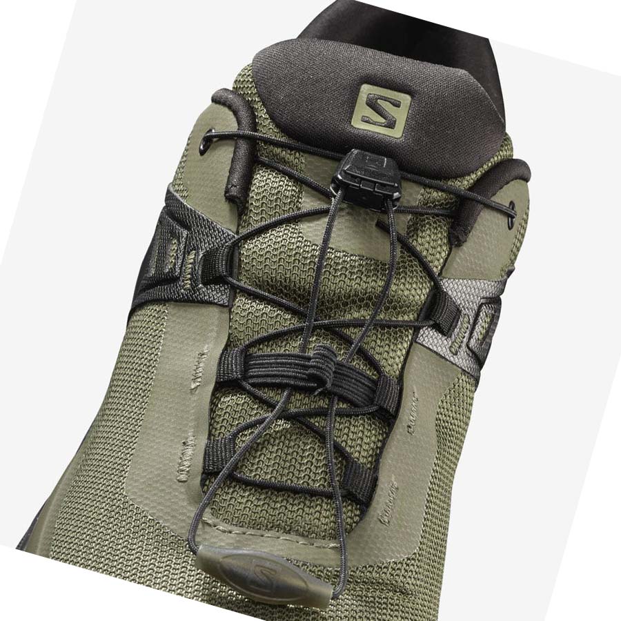 Tenis Senderismo Salomon X RAISE GORE-TEX Hombre Negros Verde Oliva | MX 3602SGL